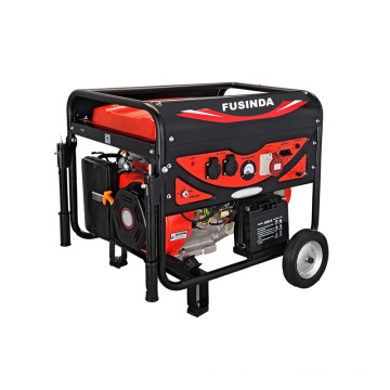 Fusinda 6kw Electric Portable Gasoline Generator with Handle and Wheels